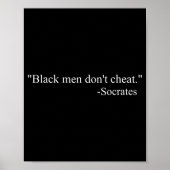 Black Men Dont Chea Socrates  ポスター (正面)