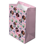 Black Mermaid Gift Bag in Pink ミディアムペーパーバッグ (裏面アングル)