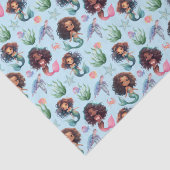 Black Mermaid Tissue Paper in Blue 薄葉紙 (詳細)