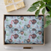 Black Mermaid Tissue Paper in Blue 薄葉紙 (ギフト)