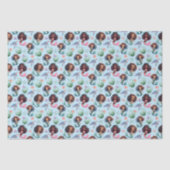 Black Mermaid Tissue Paper in Blue 薄葉紙 (正面)
