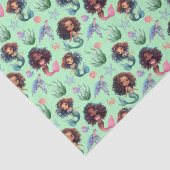 Black Mermaid Tissue Paper in Green 薄葉紙 (詳細)