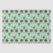 Black Mermaid Tissue Paper in Green 薄葉紙 (正面)