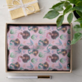 Black Mermaid Tissue Paper in Pink 薄葉紙 (ギフト)