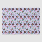 Black Mermaid Tissue Paper in Purple 薄葉紙 (正面)