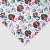 Black Mermaid Tissue Paper in White 薄葉紙 (詳細)