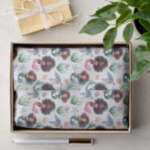 Black Mermaid Tissue Paper in White 薄葉紙 (ギフト)