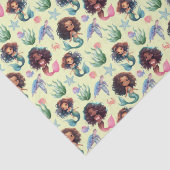 Black Mermaid Tissue Paper in Yellow 薄葉紙 (詳細)