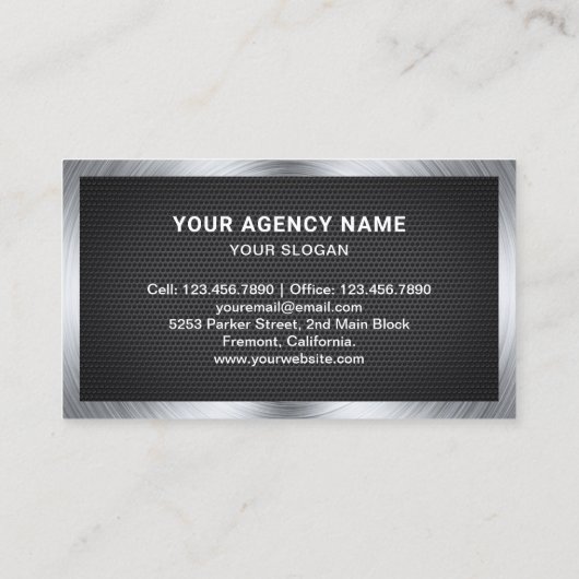 Black Mesh私立探偵 名刺 (裏面)