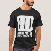 Black Metal Audio Engineer Tシャツ (正面)