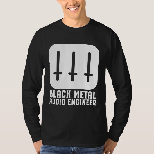 Black Metal Audio Engineer Tシャツ (正面)