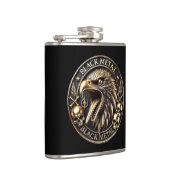 Black Metal Blackmetal Adler mit Totenköpfen フラスク (右)