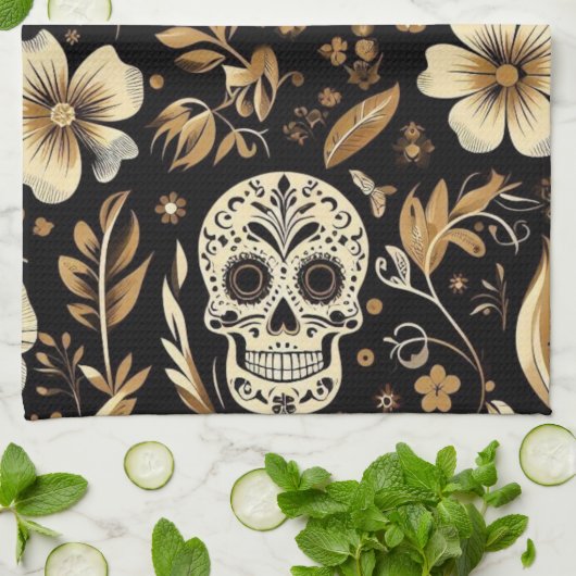 Black Mexican キッチンタオル (折り畳み)