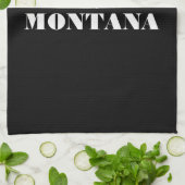 Black Minimalist Personal Modern キッチンタオル (折り畳み)