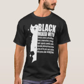 Black Mixed With Black History Month African Ameri Tシャツ (正面)