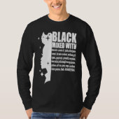 Black Mixed With Black History Month African Ameri Tシャツ (正面)