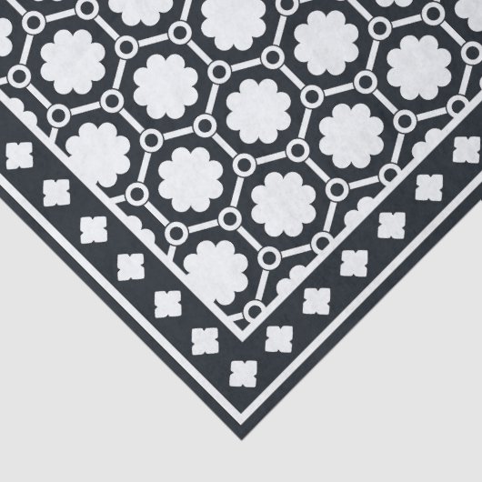 Black Modern Bone Inlay Decoupage Paper 薄葉紙 (詳細)