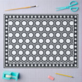 Black Modern Bone Inlay Decoupage Paper 薄葉紙 (クラフト)