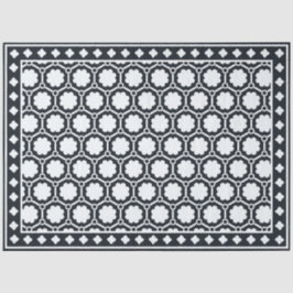 Black Modern Bone Inlay Decoupage Paper 薄葉紙