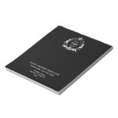 Black Modern Business Professional Custom Notes ノートパッド (回転)