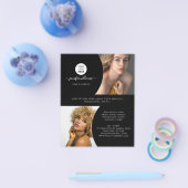 Black Modern Custom Photo Logo Promotional チラシ (シングル)