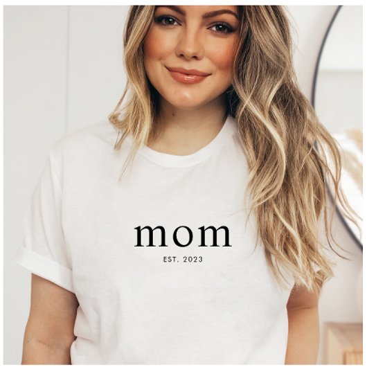 Black Modern Established Mom T-Shirt Tシャツ