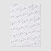 Black Modern Script Merriest Christmas 薄葉紙 (正面)