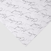 Black Modern Script Merriest Christmas 薄葉紙 (詳細)