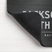 Black Modern Simple Name Personalized Groomsmen マウスパッド (コーナー)