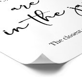 Black Modern Simple Script Baby Shower Guess Game ポスター (角)