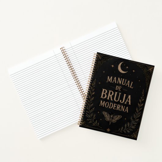 Black Modern Witch's Notebook/Manual ノートブック (内部)