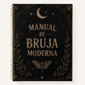Black Modern Witch's Notebook/Manual ノートブック (正面)