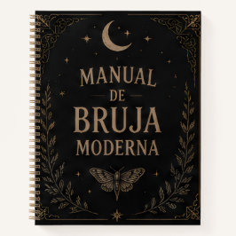 Black Modern Witch's Notebook/Manual ノートブック