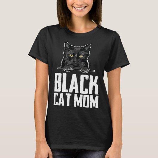 Black mom  Black kitten  Blacks  2 Tシャツ (正面)