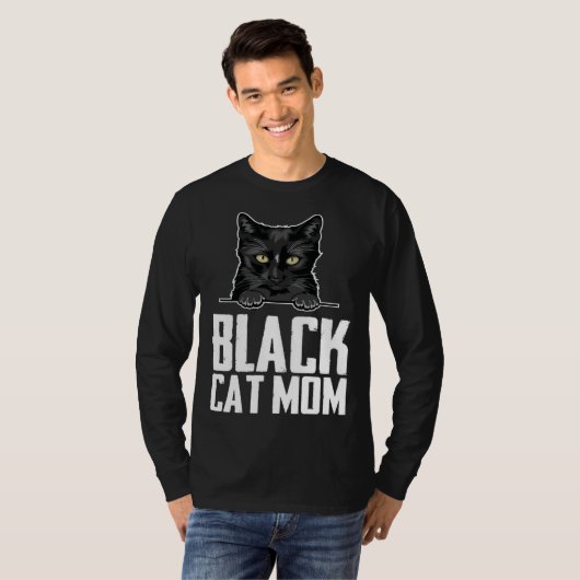 Black mom  Black kitten  Blacks  2 Tシャツ (正面フル)