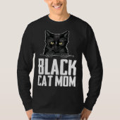 Black mom  Black kitten  Blacks  2 Tシャツ (正面)