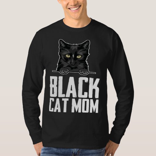 Black mom  Black kitten  Blacks  2 Tシャツ (正面)