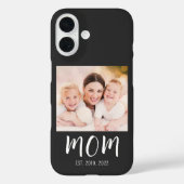 Black Mom Established Script Photo Case-Mate Case-Mate iPhoneケース (裏面)