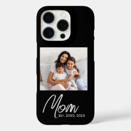 Black Mom Established Script Photo Case-Mate  iPhone 16 Proケース