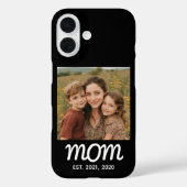 Black Mom Established Script Photo Case-Mate iPhoneケース (裏面)