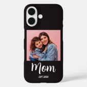 Black Mom Established Script Photo  Case-Mate iPhoneケース (裏面)