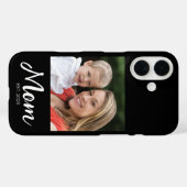 Black Mom Established Script Photo Case-Mate  iPhoneケース (裏面 (横))