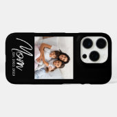 Black Mom Established Script Photo Case-Mate iPhoneケース (裏面 (横))