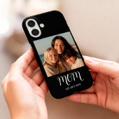 Black Mom Established Script Photo Case-Mate iPhoneケース