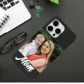Black Mom Established Script Photo Case-Mate iPhoneケース