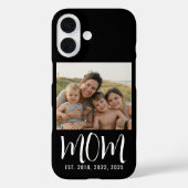 Black Mom Established Script Photo Case-Mate iPhoneケース (裏面)