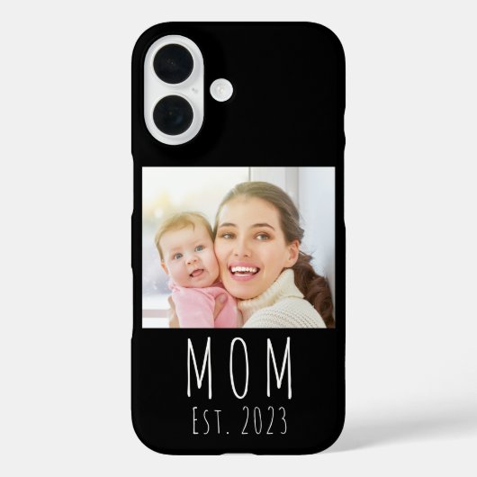 Black Mom Established Script Photo Case-Mate  iPhoneケース (裏面)
