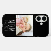 Black Mom Established Script Photo Case-Mate  iPhoneケース (裏面 (横))