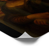 Black Mona Lisa Afro African American Melanin Blac ポスター (角)