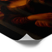 Black Mona Lisa Afro African Melanin Black History ポスター (角)